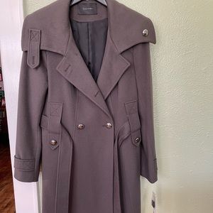 Tahari Double Breasted Wool Coat